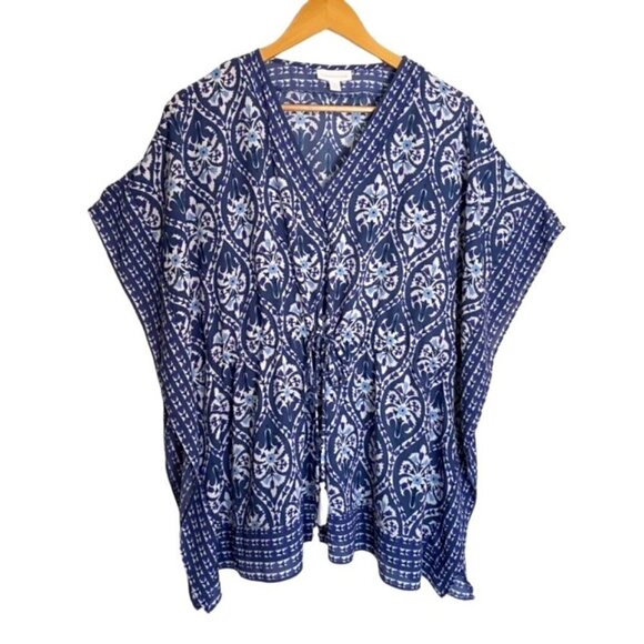 Charter Club Weathered Indigo Kimono Top Small - Picture 2 of 6